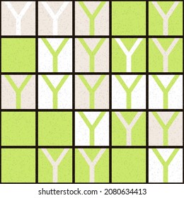 Abstract Geometric Pattern generative computational art illustration