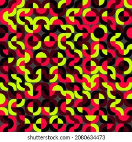 Abstract Geometric Pattern generative computational art illustration