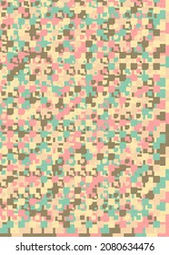 Abstract Geometric Pattern generative computational art illustration