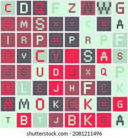 Abstract Geometric Pattern generative computational art illustration