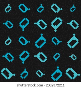 Abstract Geometric Pattern generative computational art illustration