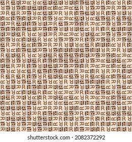 Abstract Geometric Pattern generative computational art illustration