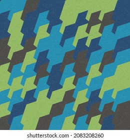 Abstract Geometric Pattern generative computational art illustration