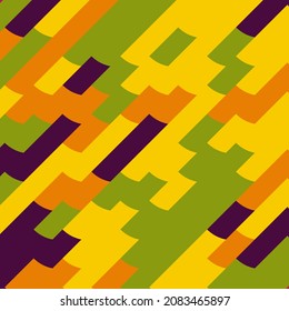 Abstract Geometric Pattern generative computational art illustration