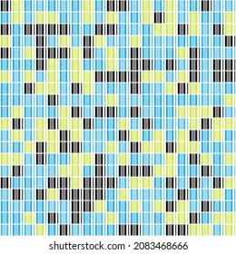 Abstract Geometric Pattern generative computational art illustration