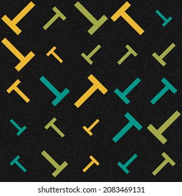 Abstract Geometric Pattern generative computational art illustration