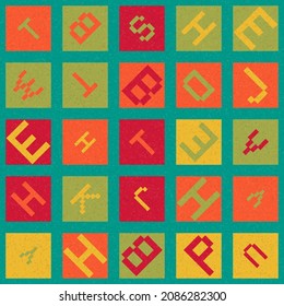 Abstract Geometric Pattern generative computational art illustration