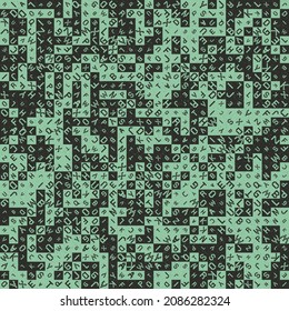 Abstract Geometric Pattern generative computational art illustration