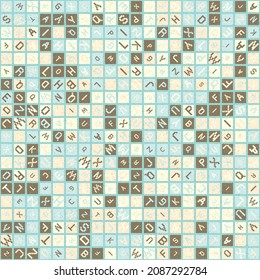 Abstract Geometric Pattern generative computational art illustration