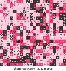 Abstract Geometric Pattern generative computational art illustration