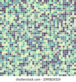 Abstract Geometric Pattern generative computational art illustration