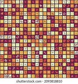 Abstract Geometric Pattern generative computational art illustration
