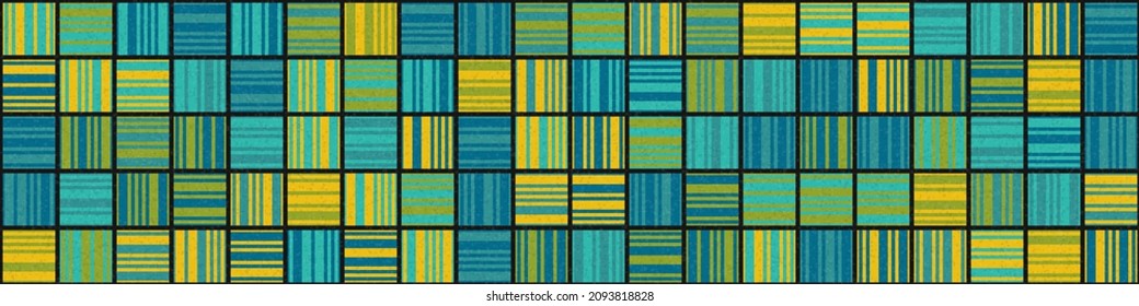 Abstract Geometric Pattern generative computational art illustration