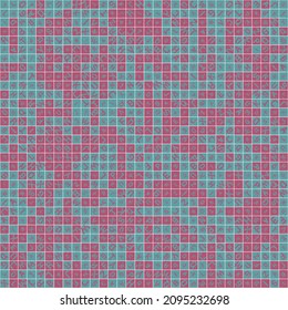 Abstract Geometric Pattern generative computational art illustration