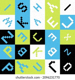 Abstract Geometric Pattern generative computational art illustration