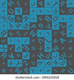 Abstract Geometric Pattern generative computational art illustration