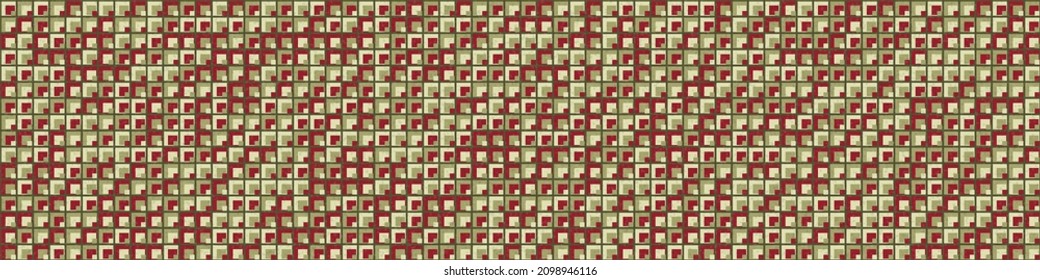 Abstract Geometric Pattern generative computational art illustration