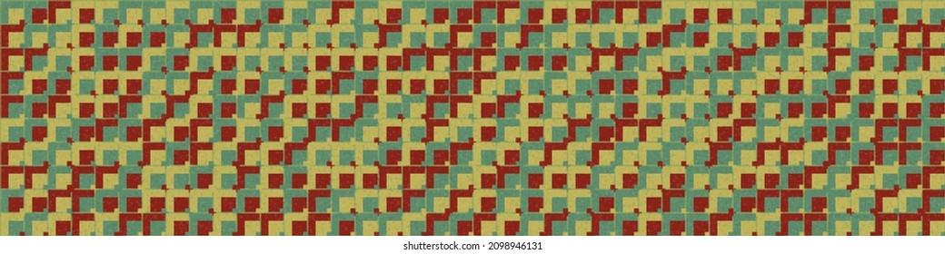 Abstract Geometric Pattern generative computational art illustration