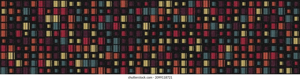 Abstract Geometric Pattern generative computational art illustration