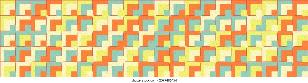 Abstract Geometric Pattern generative computational art illustration