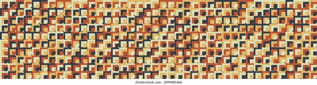 Abstract Geometric Pattern generative computational art illustration