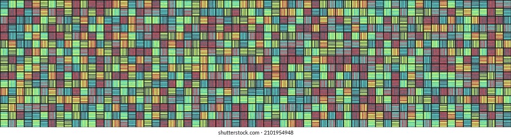 Abstract Geometric Pattern generative computational art illustration