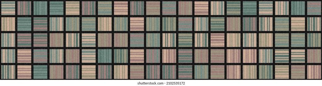 Abstract Geometric Pattern generative computational art illustration