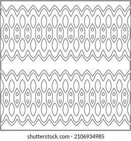 Abstract Geometric Pattern generative computational art illustration.Black and white pattern for wallpapers and backgrounds. line art.