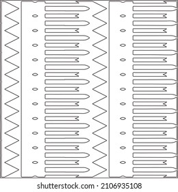 Abstract Geometric Pattern generative computational art illustration.Black and white pattern for wallpapers and backgrounds. line art.