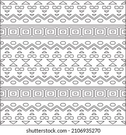 Abstract Geometric Pattern generative computational art illustration.Black and white pattern for wallpapers and backgrounds. line art.