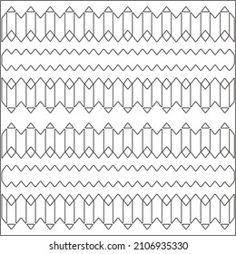 Abstract Geometric Pattern generative computational art illustration.Black and white pattern for wallpapers and backgrounds. line art.