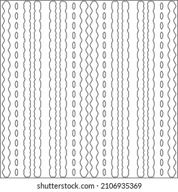 Abstract Geometric Pattern generative computational art illustration.Black and white pattern for wallpapers and backgrounds. line art.