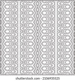 Abstract Geometric Pattern generative computational art illustration.Black and white pattern for wallpapers and backgrounds. line art.