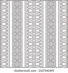 Abstract Geometric Pattern generative computational art illustration.Black and white pattern for wallpapers and backgrounds. line art.