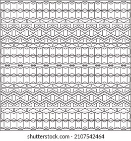 Abstract Geometric Pattern generative computational art illustration.Black and white pattern for wallpapers and backgrounds. line art.