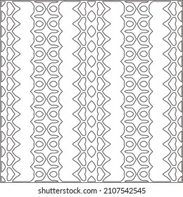 Abstract Geometric Pattern generative computational art illustration.Black and white pattern for wallpapers and backgrounds. line art.