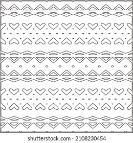 Abstract Geometric Pattern generative computational art illustration.Black and white pattern for wallpapers and backgrounds. line art.