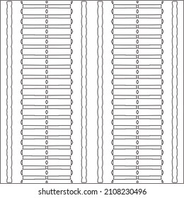 Abstract Geometric Pattern generative computational art illustration.Black and white pattern for wallpapers and backgrounds. line art.