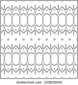 Abstract Geometric Pattern generative computational art illustration.Black and white pattern for wallpapers and backgrounds. line art.