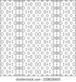 Abstract Geometric Pattern generative computational art illustration.Black and white pattern for wallpapers and backgrounds. line art.