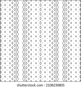 Abstract Geometric Pattern generative computational art illustration.Black and white pattern for wallpapers and backgrounds. line art.