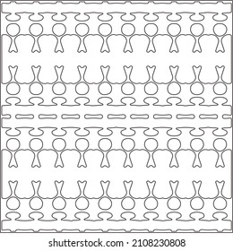 Abstract Geometric Pattern generative computational art illustration.Black and white pattern for wallpapers and backgrounds. line art.