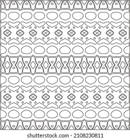 Abstract Geometric Pattern generative computational art illustration.Black and white pattern for wallpapers and backgrounds. line art.