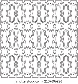 Abstract Geometric Pattern generative computational art illustration.Black and white pattern for wallpapers and backgrounds. line art.