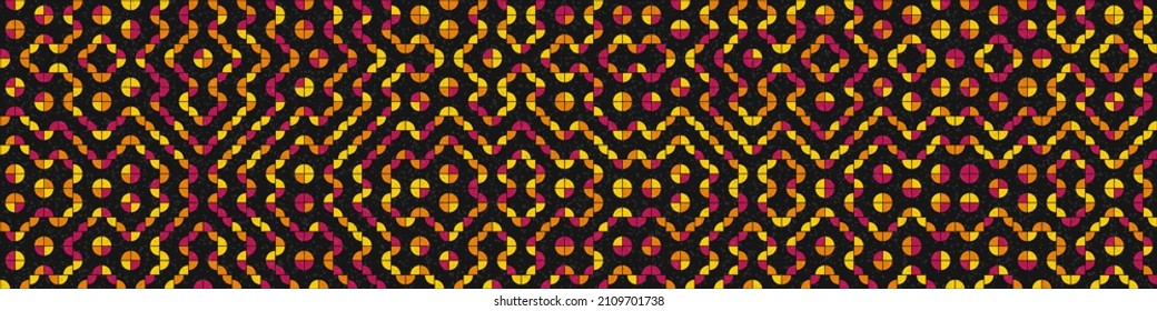 Abstract Geometric Pattern generative computational art illustration
