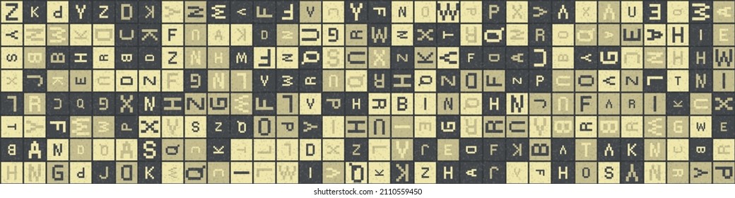 Abstract Geometric Pattern generative computational art illustration