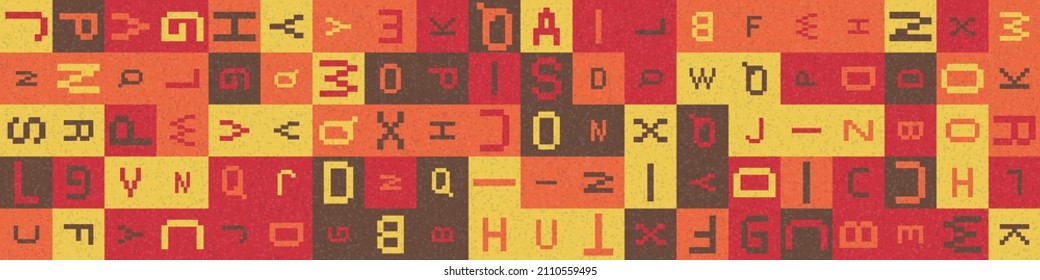 Abstract Geometric Pattern generative computational art illustration