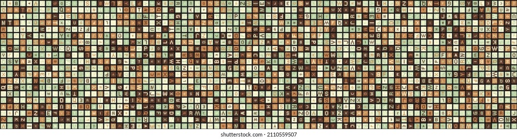Abstract Geometric Pattern generative computational art illustration