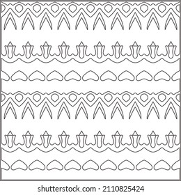 Abstract Geometric Pattern generative computational art illustration.Black and white pattern for wallpapers and backgrounds. line art.
