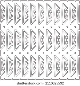 Abstract Geometric Pattern generative computational art illustration.Black and white pattern for wallpapers and backgrounds. line art.